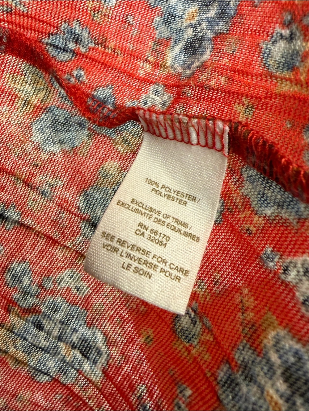 Free People Red Floral  Racerback Tank - Picture 4 of 5